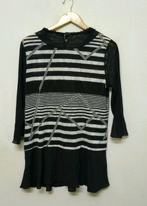 Trendy New Black And White Top For Women