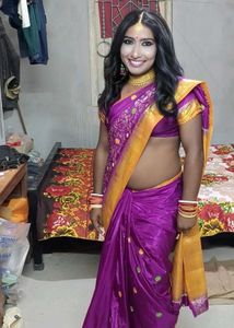 💥Free Delivery💥Gorgeous Purple &amp; Gold Saree