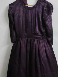 Party Wear Purple Gown For Girls