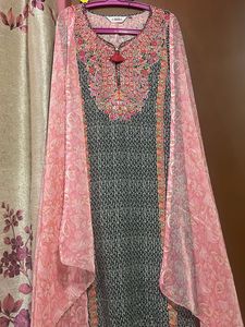 Biba Printed Kurta with Dupatta