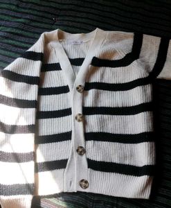 Striped Knit Cardigan