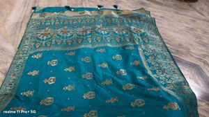 Heavy Silk Saree With Zari Border
