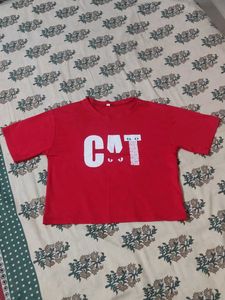 Red CAT Graphic Tee