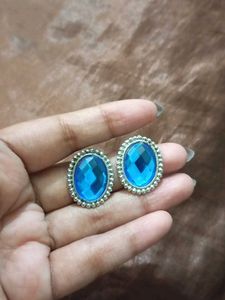 Blue Gemstone Earrings