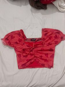 Heart Print Mini Dress