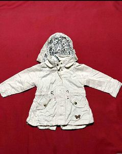 H&amp;M Floral-Lined Hooded Jacket for Kids