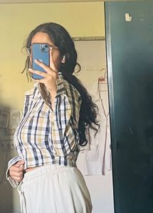 Check Crop Shirt