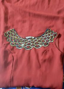 Red Embellished Dress