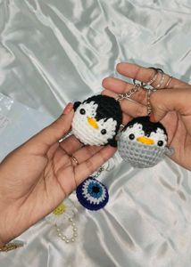 Crochet Penguin Keychains