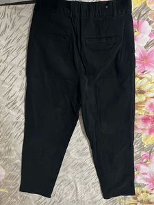 Black Straight Leg Trousers
