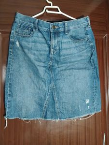 Denim Mini Skirt