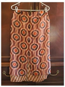 Brand New Zara Organza Dual Layer Geometric Skirt