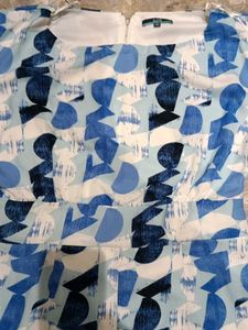 Blue Patterned Dress