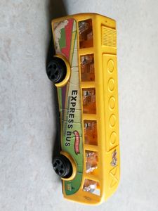 Small Extensively Used Bus Toy 2 Pieces