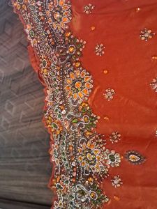 Silk Suit Set With Stone Work