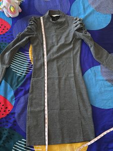 Gray Bodycon Mini Dress