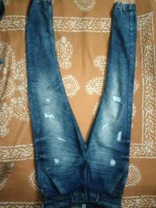 Dark Blue J Distressed joggers Jeans Size 30 With
