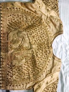 Elegant Gold Embroidered Blouse