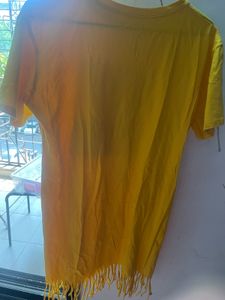 Very Cute Yellow Short Tshirt Dress