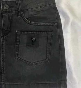 Charcoal Mini Skirt