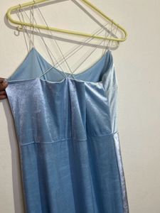 Elegant Blue Maxi Dress