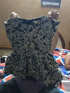 Cute Camo Print Top