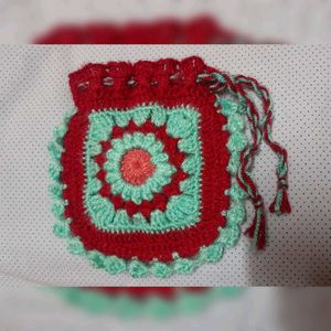 Crochet Granny Square Pouch