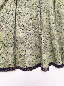 Green Lace Maxi Mermaid Skirt