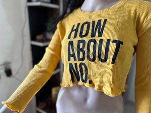 Yellow Crop Top