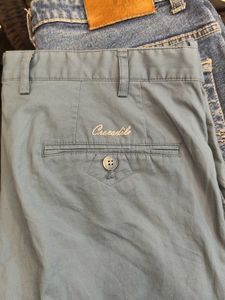 Men&#39;s Blue Straight Pants