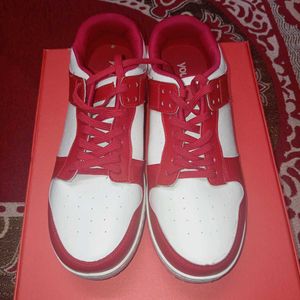 Yousta Red &amp; White low Top Sneakers