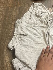 Half shoulder top