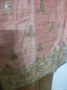 Peach Colored silk Kurta