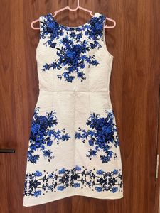 Hey White And Blue Floral Dress