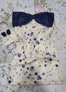 Floral Print Sundress with Bow
