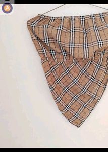 Plaid Tube Top