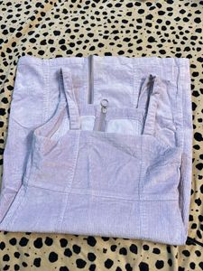 NUON Women Pinafore Purple Dress