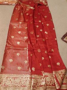 Elegant Red Saree