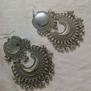 Oxidized Silver Earrings