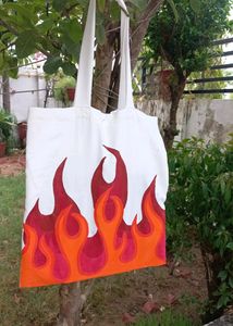 New Multi Flames Tote Bag