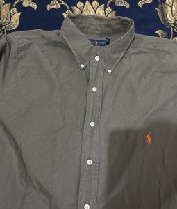 Polo ralph lauren olive green cotton shirt