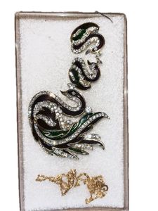 Brand New Swan Pendant Set with Free Chain