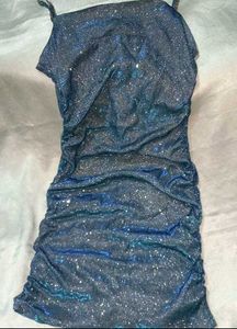 (Urbanic) Glittery Blue Rhinstone Chain Dress💙🔵