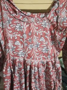 Pink Frock With Pant (Set )