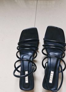 ELLE Block Black Heels