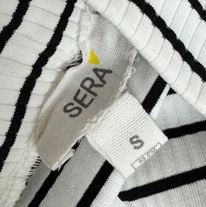 Women Striped Knit Pencil Skirt