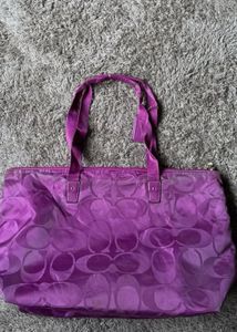 Coach Tote Hobo With Matching CoachMakeup Ki