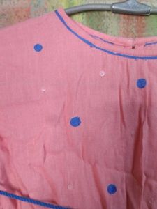Cute Pink Polka Dot Top