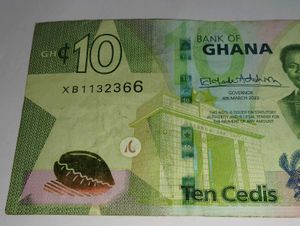 Ghana 10 Ceidi Currency Numismatic