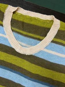 Striped Knit Top
